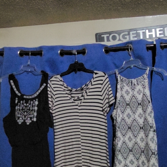 Three Hearts Women's Black and White Striped Tank Top - Picture 9 of 9